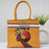Personalised Yellow Girl Printed Box Tote Bag - Uncommongifts.in
