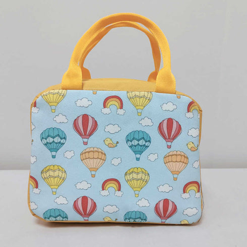 Personalised Air Balloon Printed Kids Lunch Bag With Handle