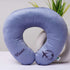 Personalised Airplane Printed Neck Pillow - Grey