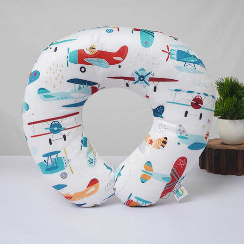 Personalised Airplane Printed Neck Pillow Combo Gift Set