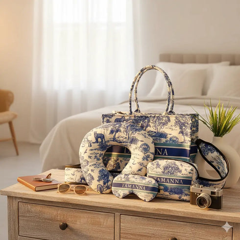 Personalised Animal Printed Box Bag Combo Gift Set