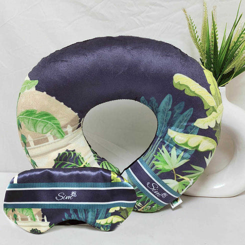 Personalised Animal Printed Neck Pillow Combo Gift Set