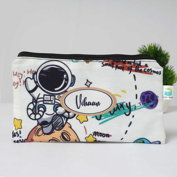 Personalised Astronaut Printed Kids Pencil Pouch