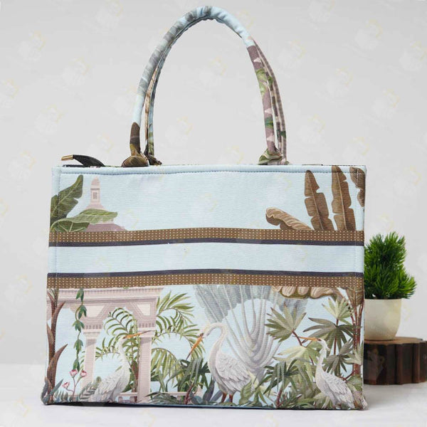 Personalised Bird Printed Box Bag