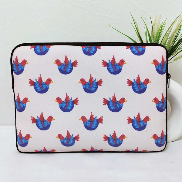Personalised Birds Printed Kids Laptop Sleeve/Cover