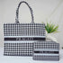 Personalised Black & White Printed Box Bag Combo