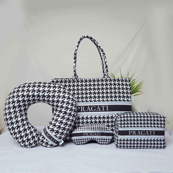 Personalised Black & White pattern Combo Gift Set