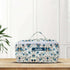 Personalised Blue Floral Traveler Vanity Pouch for Women