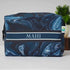 Personalised Blue Marble Printed Box Pouch