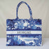 Personalised Blue Printed Box Tote Bag