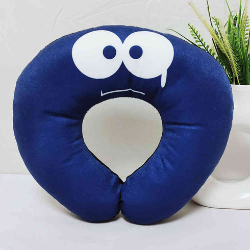 Personalised Blue Printed Kids Neck Pillow