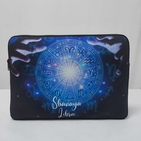 Personalised Blue Printed Laptop Sleeve/Cove