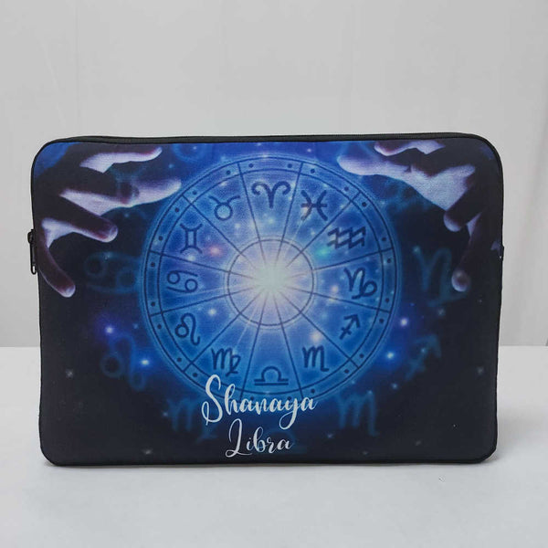 Personalised Blue Printed Laptop Sleeve/Cove