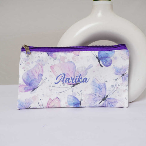 Personalised Butterflies Printed Kids Box Bag Combo Gift Set