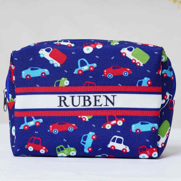 Personalised Car Printed Kids Box Pouch