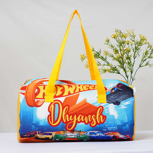 Personalised Car Printed Kids Swimming Duffle Bag