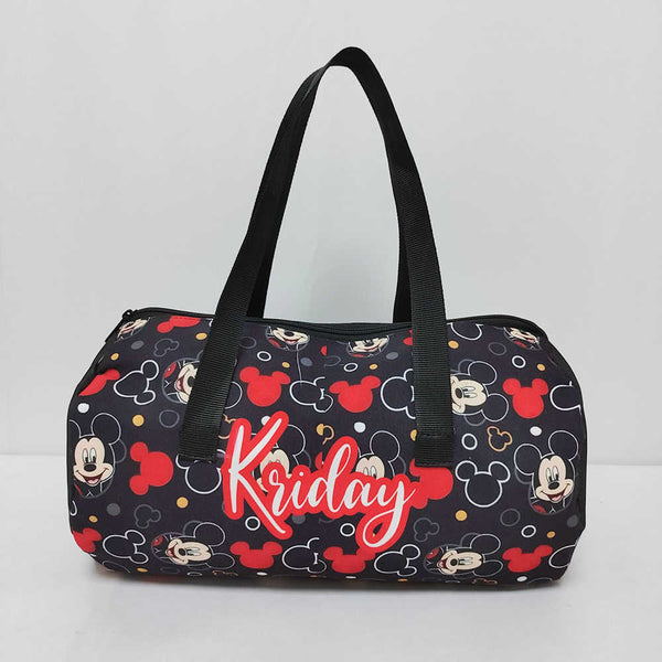 Personalised Cartoon Face Printed Kids Swimming Duffle Bag