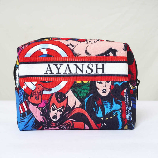 Personalised Cartoon Printed Kids Box Pouch