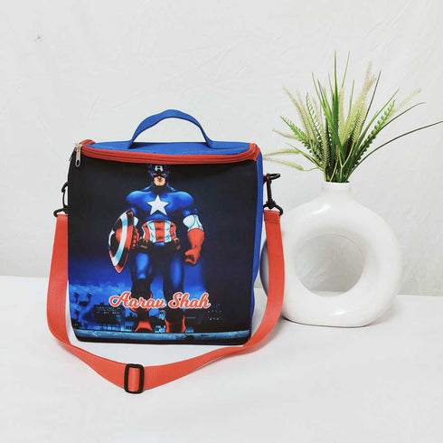 Personalised Cartoon Printed Kids Lunch Bag