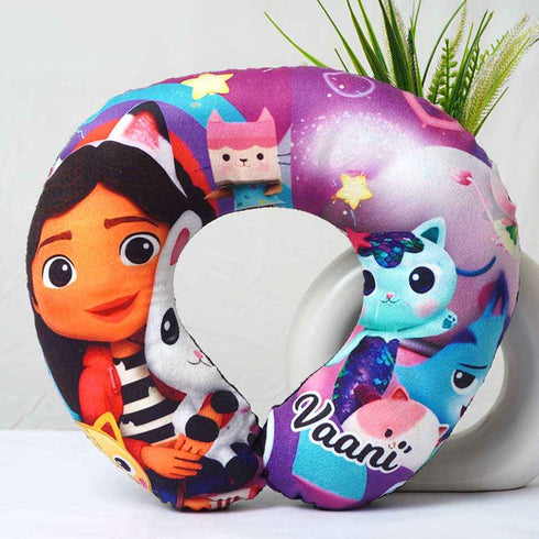 Personalised Cartoon Printed Kids Neck Pillow