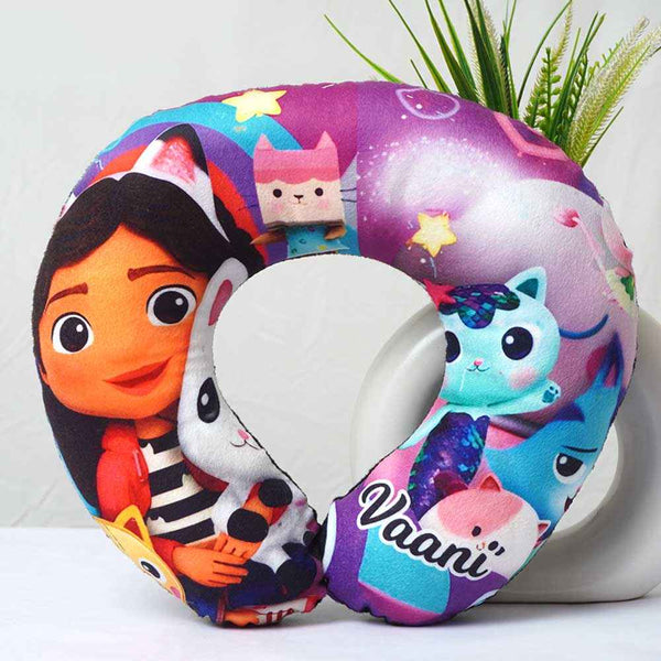 Personalised Cartoon Printed Kids Neck Pillow