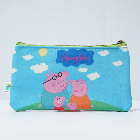 Personalised Cartoon Printed Kids Pencil Pouch