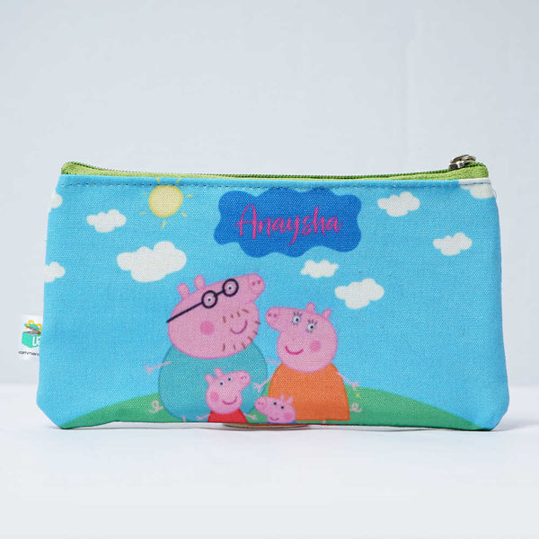 Personalised Cartoon Printed Kids Pencil Pouch