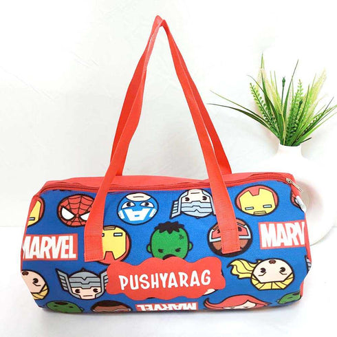 Personalised Cartoons Printed Kids Duffle Bag