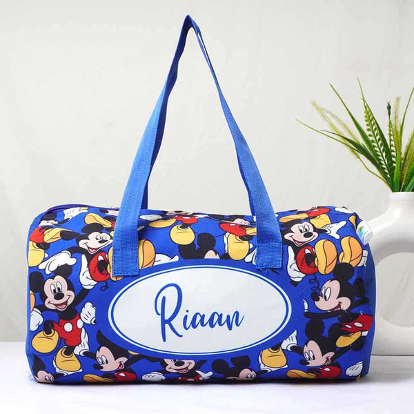 Personalised Cartoons Printed Kids Duffle Bag