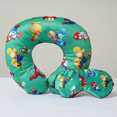 Personalised Cartoons Printed Neck Pillow Combo Gift Set