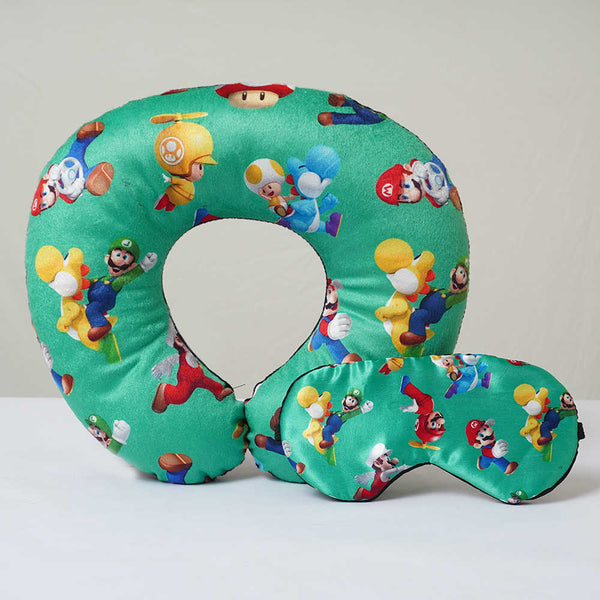 Personalised Cartoons Printed Neck Pillow Combo Gift Set