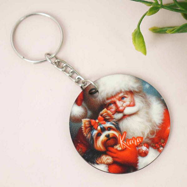 Personalised Christmas Printed Keychain