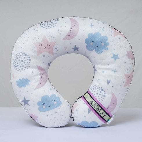 Personalised Cloud Printed Kids Neck Pillow