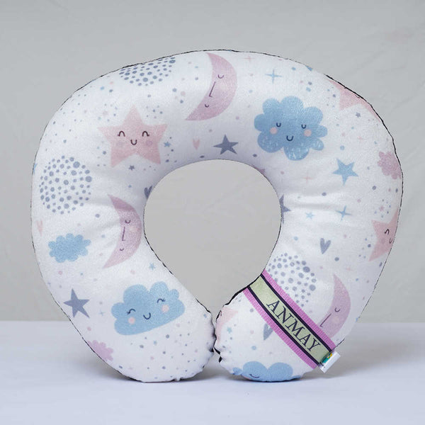 Personalised Cloud Printed Kids Neck Pillow