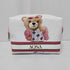 Personalised Cute Teddy Printed Kids Box Pouch