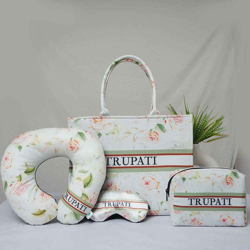 Personalised Floral Printed Combo Gift Set