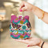 Personalised Floral Printed Backpack Keychain