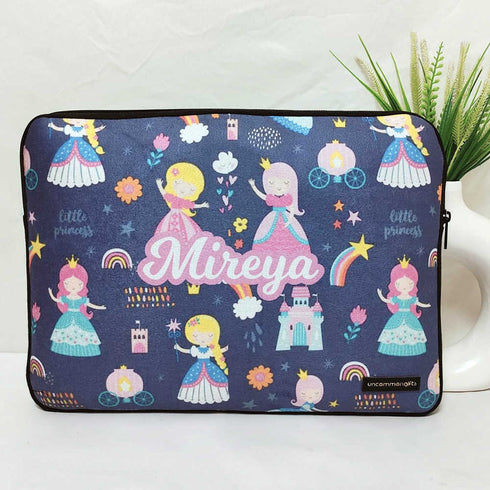 Personalised Floral Printed Kids Laptop Sleeve/Cover