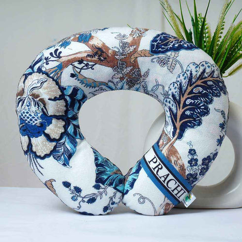 Personalised Floral Printed Kids Neck Pillow