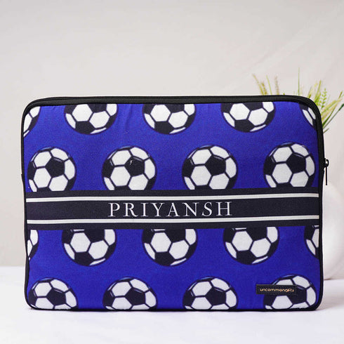 Personalised Football Printed Kids Laptop Sleeve/Cover