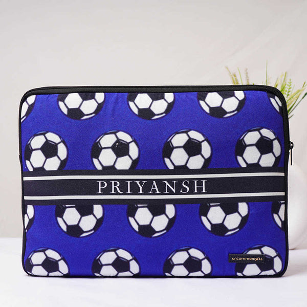 Personalised Football Printed Kids Laptop Sleeve/Cover