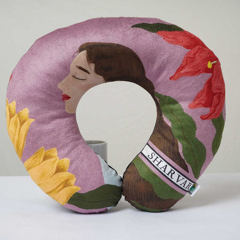 Personalised Girl Printed Neck Pillow