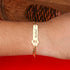 Personalised Gold Bracelet Rakhi For Brother
