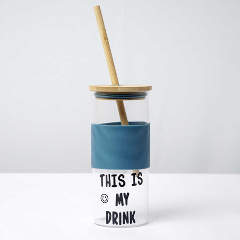 Personalised Grip Glass Tumbler