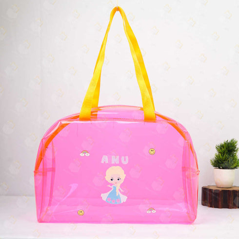 Personalised Kids Jelly Duffle Bag - Pink