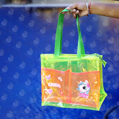 Personalised Kids Jelly Tote Bag - Green