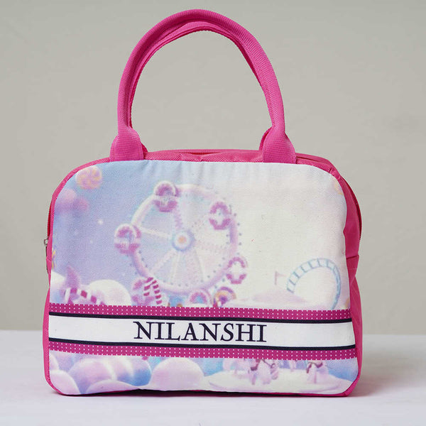 Personalised Kids Printed Lunch Bag With Handle