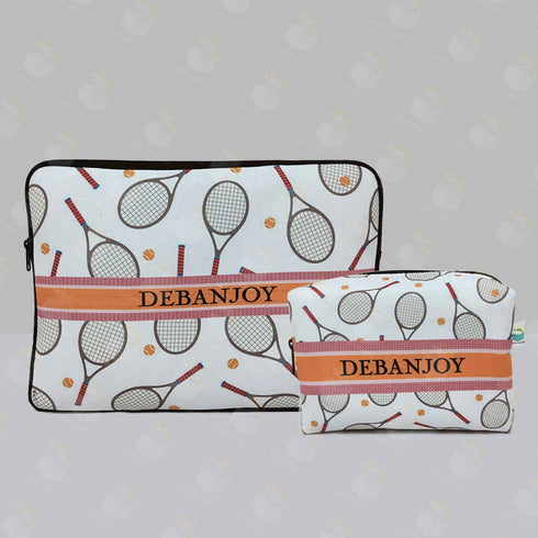 Personalised Laptop Sleeve/Cover & Box Pouch Kids Combo