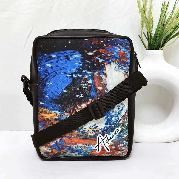 Personalised Multicolor Printed Men Sling Bag