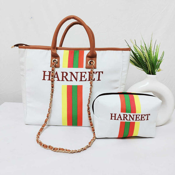 Personalised Multicolor Strap Printed Luna Bag Combo Gift Set